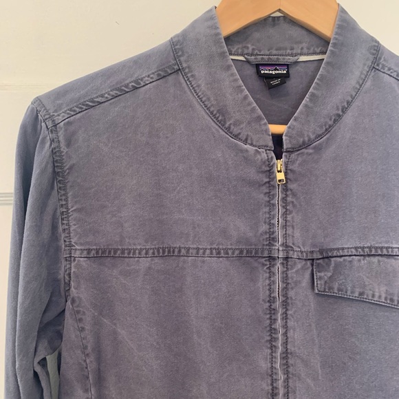 Patagonia Lightweight Dusty Blue Vintage Cotton Jacket - Picture 5 of 16